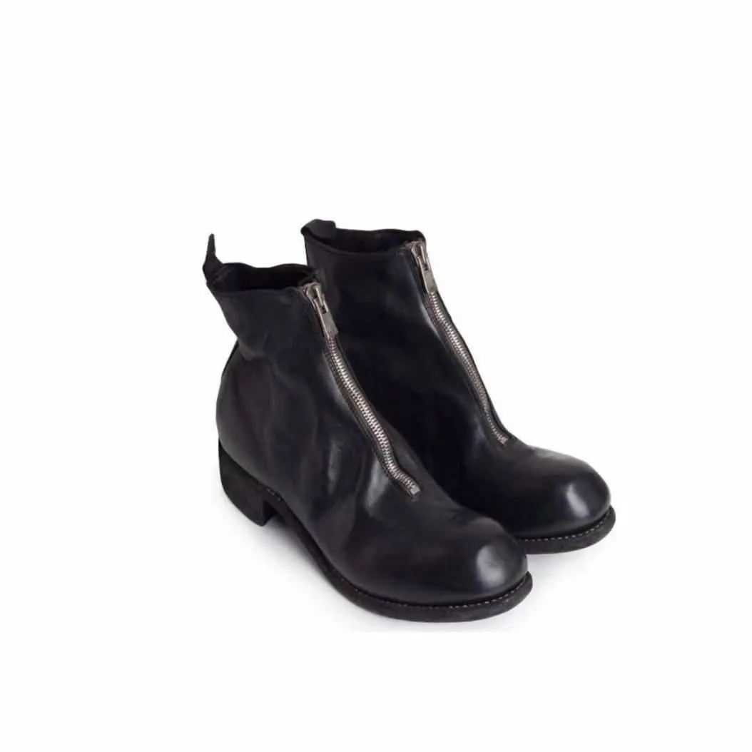 GUIDI PL1 FRONT ZIP HORSE LEATHER