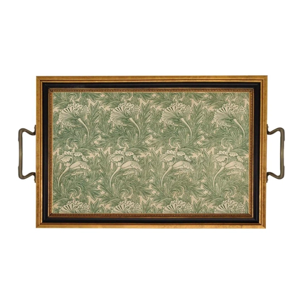 William Morris Tulip Decorative Tray With Brass Handles Etsy Canada