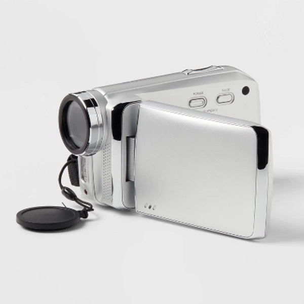 8MP Camcorder - heyday™ Silver: Built-In Microphone, 512GB Storage, 2.7K Video