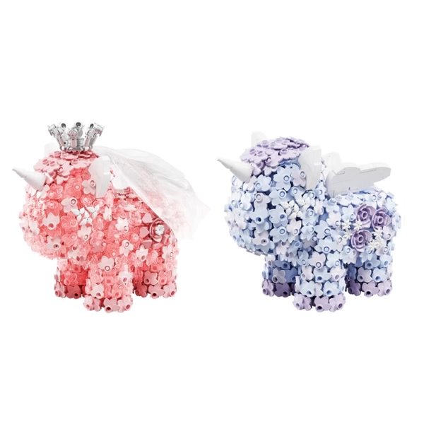 Wonder Moon Flower Unicorn Building Blocks