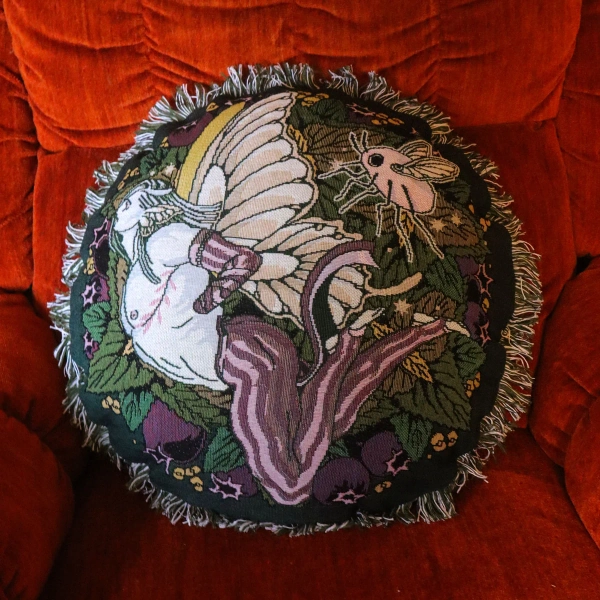 Nettle Fairy Tapestry Pillow Cover