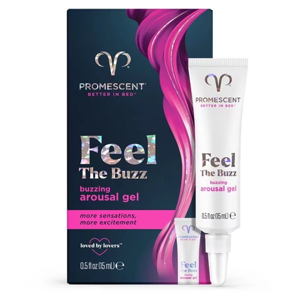 Promescent Buzzing Arousal Gel for Women, Intimate Clitoral Sexual Enhancers 5oz