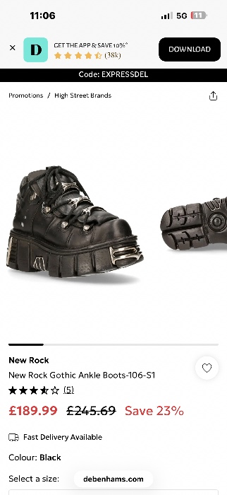 New rock boots - Black 