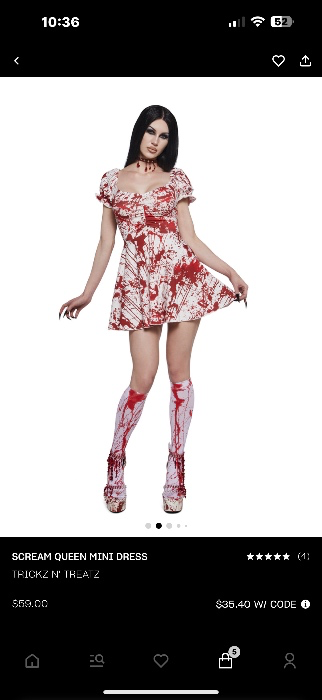 Blood splatter dress