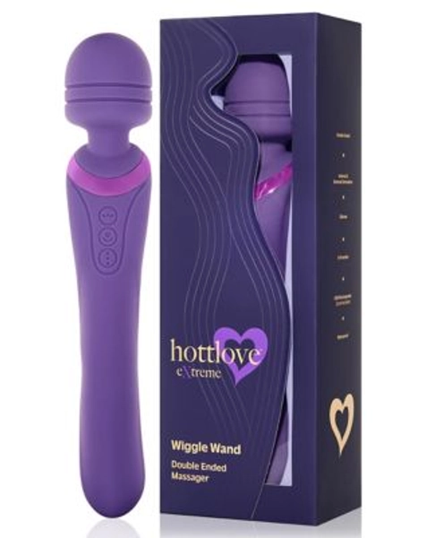 Wiggle Wand Double-Ended Massager Purple - Hott Love Extreme - Spencer's