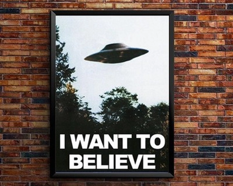 X Files "I Want to Believe" Poster - Premium Quality and Show Accurate | eBay