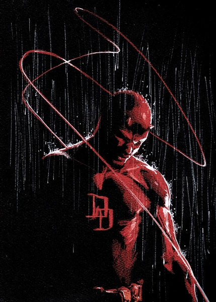 'In the rain' Poster, picture, metal print, paint by Marvel | Displate
