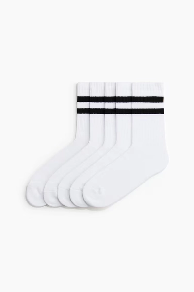 5-pack socks with Lycra® - Size 9-11, multicoloured