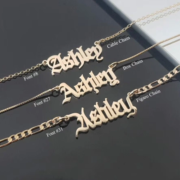 Personalized Gold Necklace