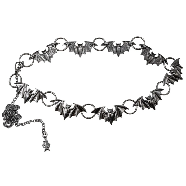 Batty Bats Black Chain Belt