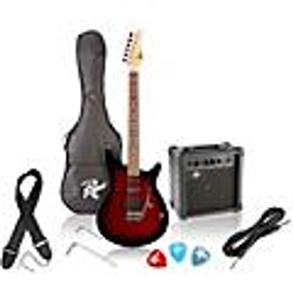 Rogue Rocketeer Electric Guitar Pack Red Burst