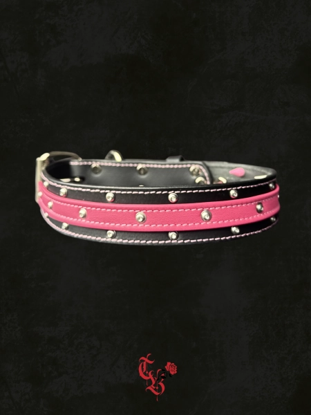 Reverse Spike Collar (RSC) | Black/Pink | Thorn Bound