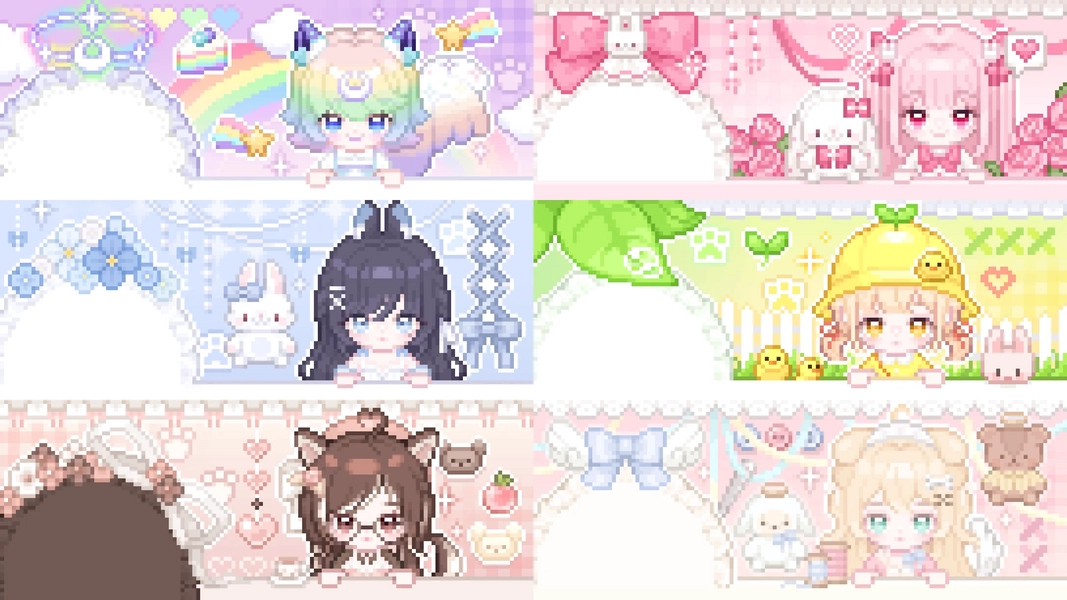 Banner for discord 🎧 - Pixelart / Chibi by Solymoly🍒 (@soly_moly_)