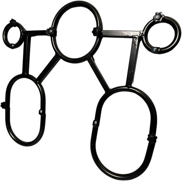 Sex Furniture BDSM Bondage Neck Wrist Restraining Shackles Arms to Ankle 5 Point