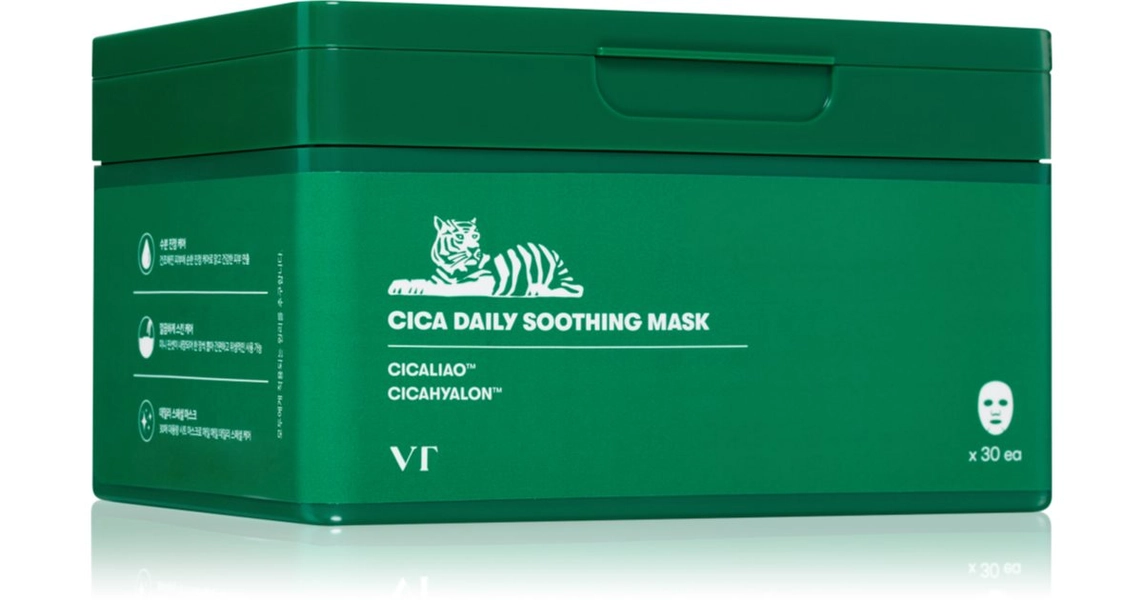 VT Cosmetics Cica Daily Soothing Mask intenzivně hydratační pleťová maska se zklidňujícím účinkem | notino.cz