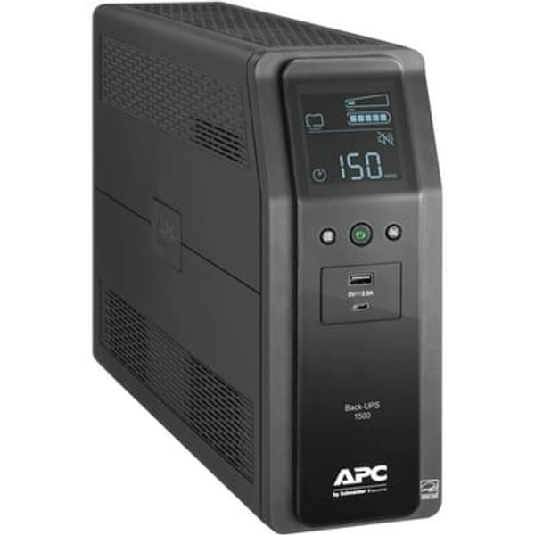 APC by Schneider-Electric APC UPS Battery Backup Surge Protector  1500VA  900W Uninterruptible Power Supply  Back-UPS Pro (BN1500M2) - Black