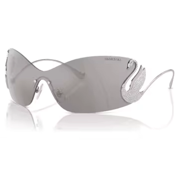 Sunglasses, Mask, Swan, SK7020, Silver tone