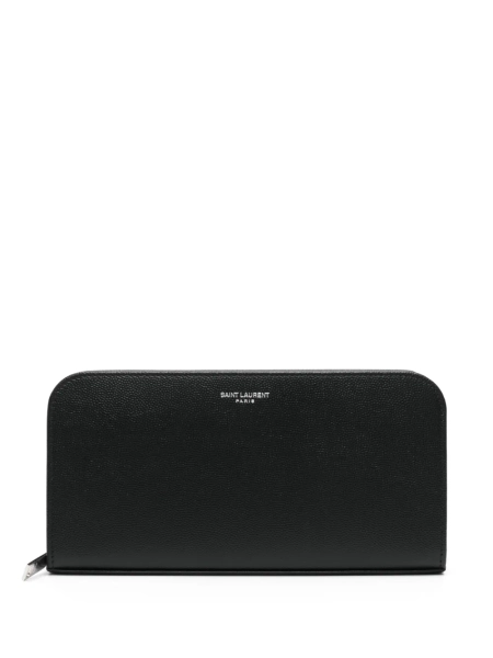 Saint Laurent logo-stamp wallet | One Size