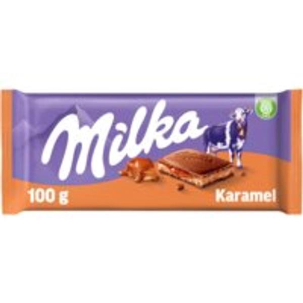 Milka Chocoladereep karamel  bestellen | Albert Heijn