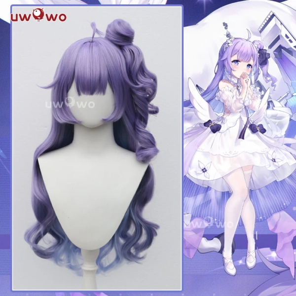 【Pre-sale】Uwowo Game Azur Lane Unicorn (Retrofit) Cosplay Wig Long Purple Hair