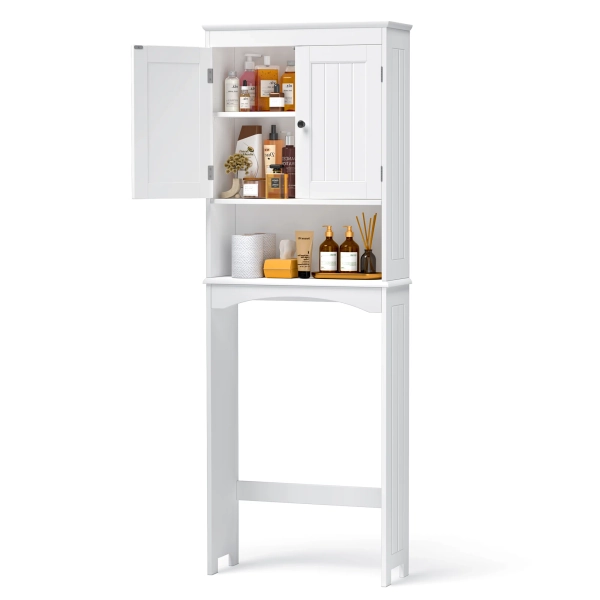 Red Barrel Studio® Champine Freestanding Over The Toilet Storage with Adjustable Shelf & Reviews | Wayfair