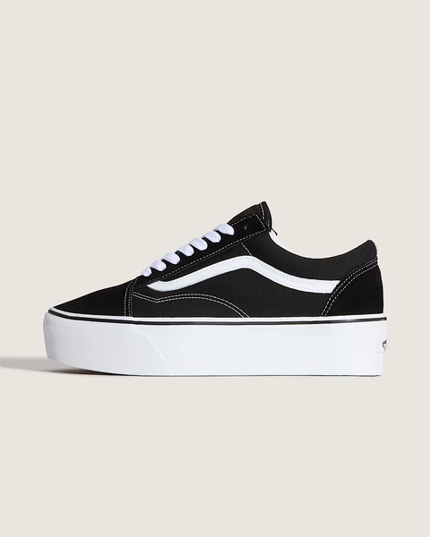 Old Skool Platform Schuhe in Schwarz| Vans DE