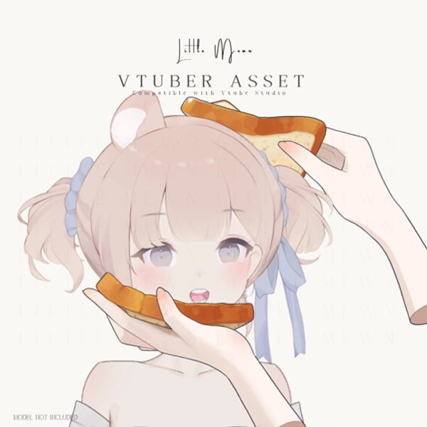 Vtuber Asset | Idiot Sandwich Hand Accessory for Vtuber Models | Vtube Studio Compatible
