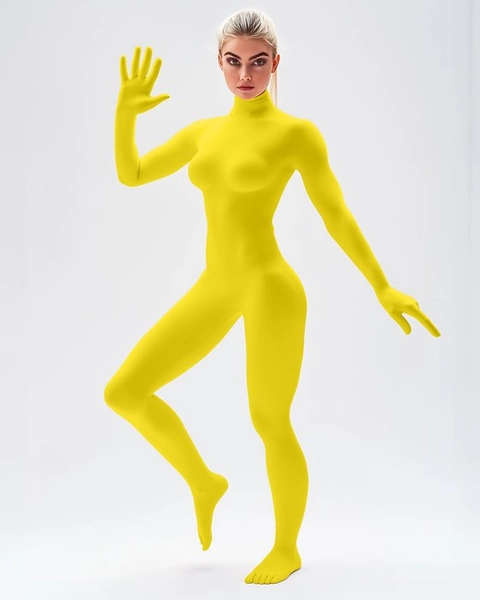 Yellow Womens Second Skin Catsuit Style# 5010 | We Love Colors