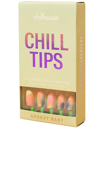 Chillhouse Groovy Baby Chill Tips Press-On Nails in Groovy Baby.