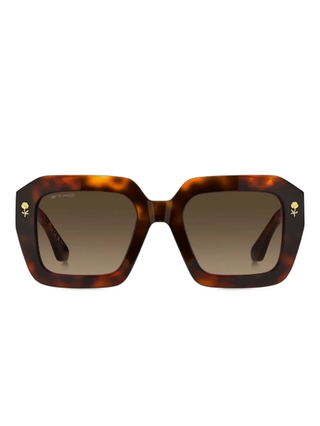 ETRO geometric-frame sunglasses - Brown