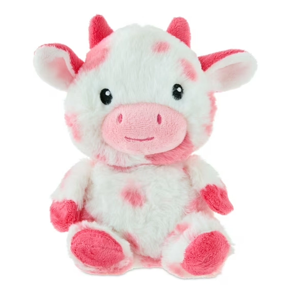 Cow Plush, Pink and White, 7", Valentine's Day by Way To Celebrate