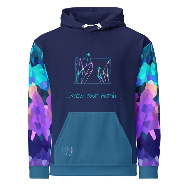 know your worth - crystalized hoodie