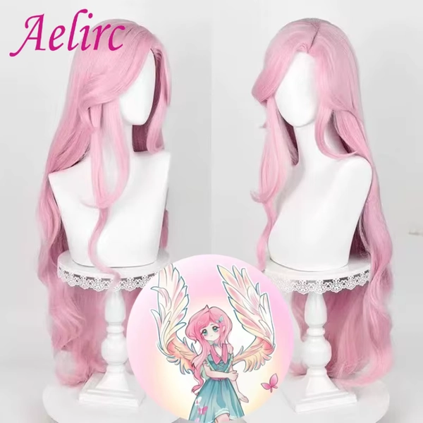 Fluttershy Anime Coser Pony Friends Cosplay Wig Synthetic Long Curly Wig High Quality Heat Resistant Fiber Wig Halloween Party - AliExpress