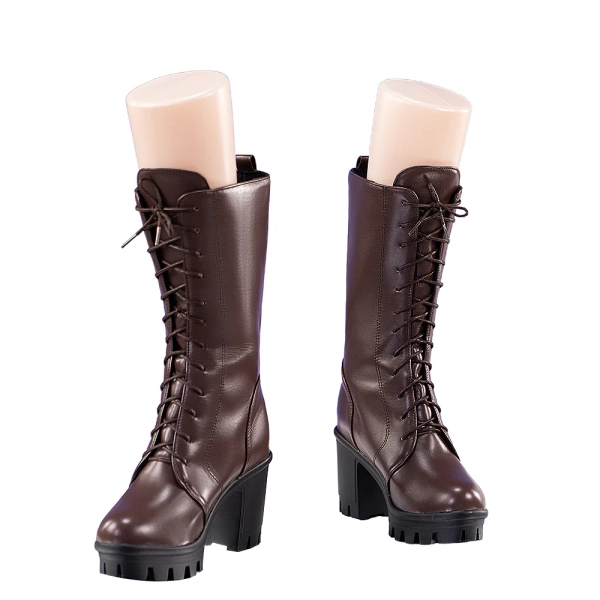 DokiDoki Anime Cosplay Shoes Lady Halloween Brown Boots