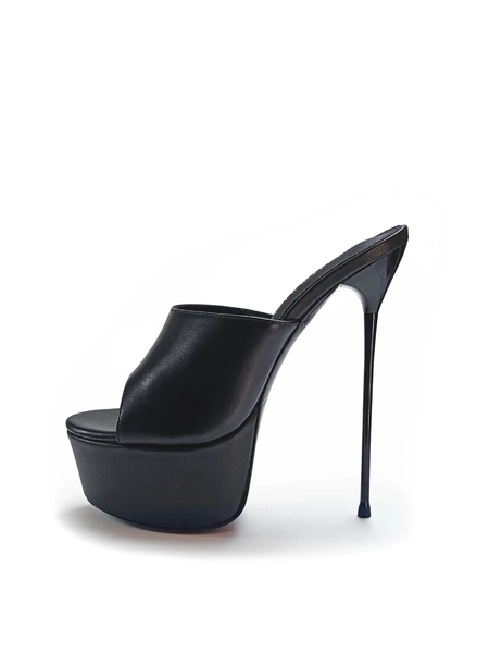 RebelQueen MIMI leather platform mules