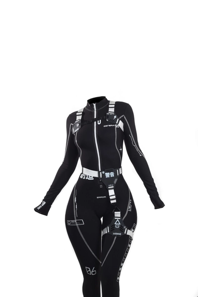 Cyber Black Suit (Suit, HarnessSuite) - Moruhiko