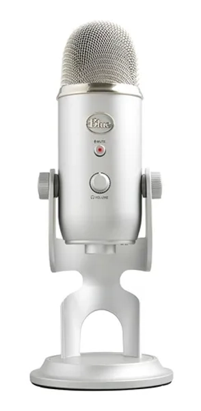 Microfone Condensador Usb Blue Yeti - Prata Cor Silver