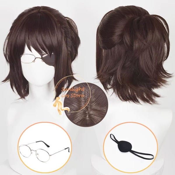 Hange zoe wig, glasses and eyepatch 