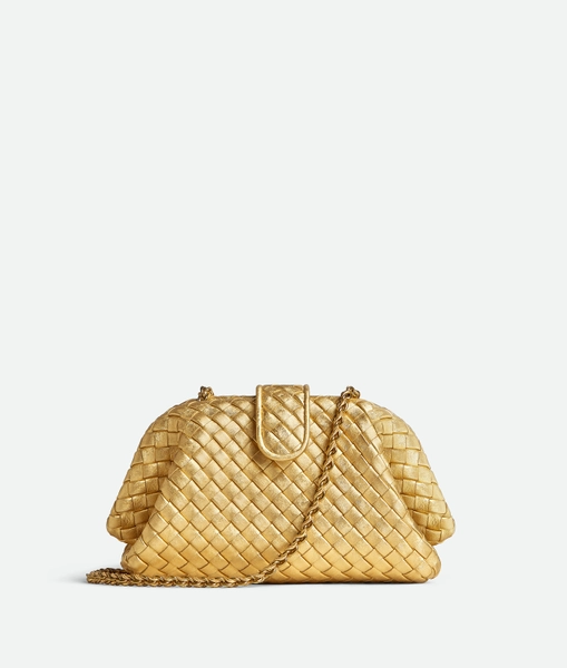 Bottega Veneta Small Lauren 1980 in Gold