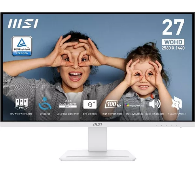 MSI PRO MP273QW E2 Quad HD 27" IPS LCD Monitor - White