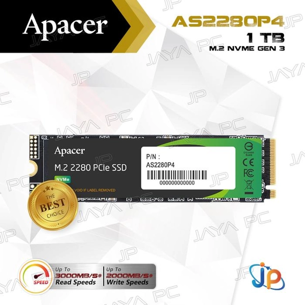 Apacer M.2 2280 Pcie Gen3 Nvme 1TB