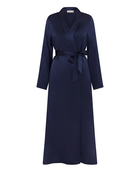 Cecily Long Gown in Navy | By Agent Provocateur All Nightwear