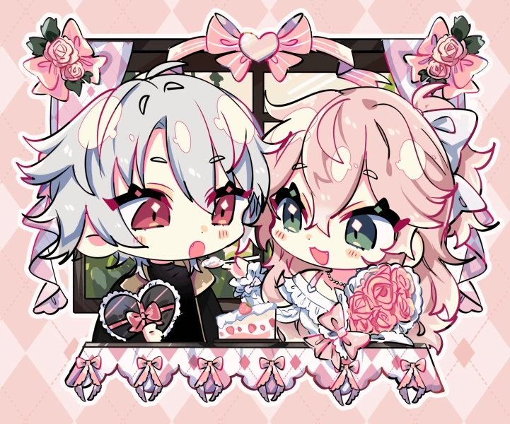 YCH: Valentine 2025 Couple! GIF  by relxion (@relxion)