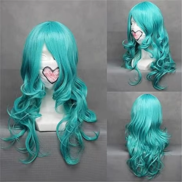Bleach neliel tu oderschvank peruca cosplay azul longo ondulado cabelo sintético perucas traje de halloween perucas para mulher - AliExpress