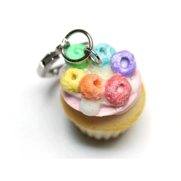 Rainbow Cereal Cupcake Charm - Etsy