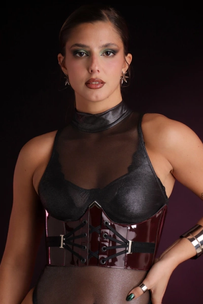Corselette Oxitocina Borgoña