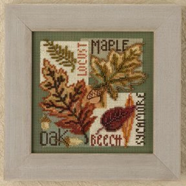 Fall Leaves - Beaded Cross Stitch Kit