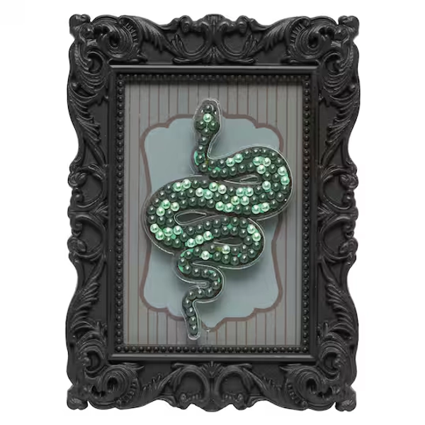2" x 3" Green Snake Acrylic Surface Diamond Art Kit with Frame by Make Marketยฎ