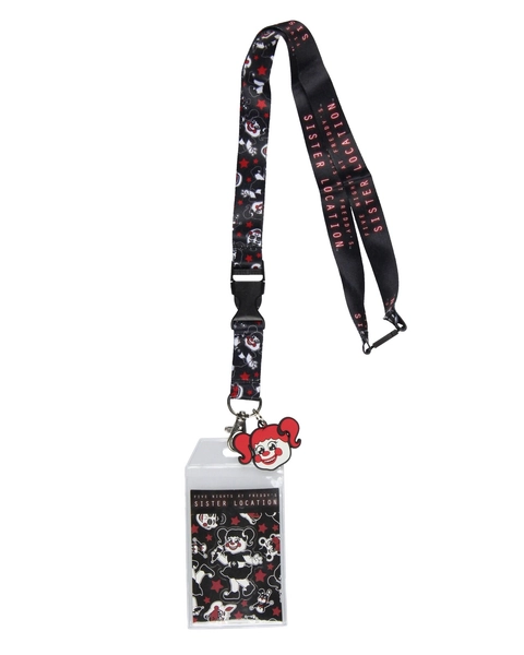 Five Nights At Freddy's Sister Location ID Badge Holder Lanyard w/ Rubber