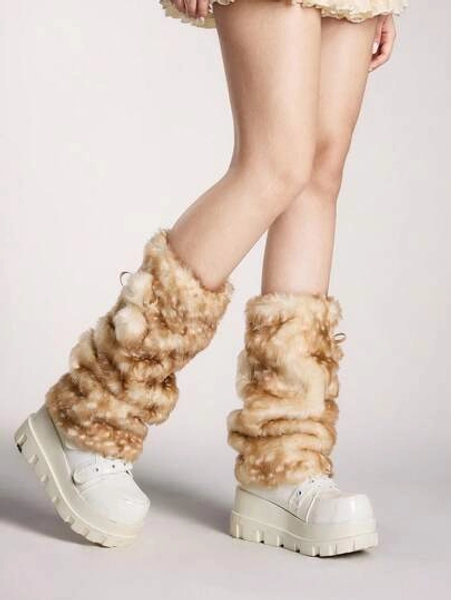 Faux Fawn Women Leg Warmers